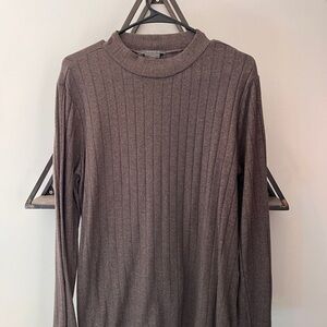 Matty M Brown Ribbed Men's Sweater